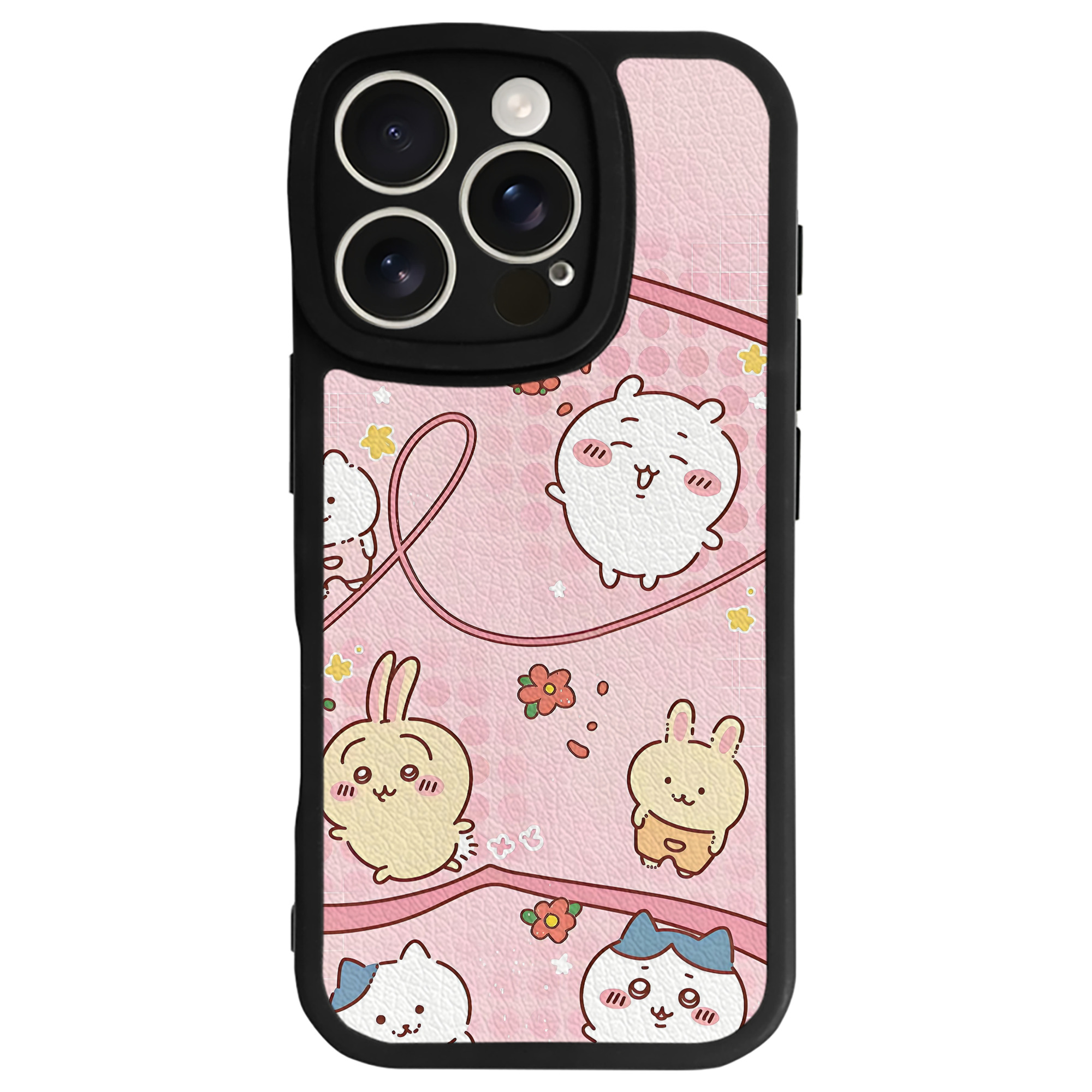 （画像用） ちいかわ Chii-kawa 【iPhone 16シリーズ対応】シリコンスマホケース（レザー調） 材質：シリコン
